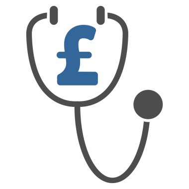 Lirası sağlık düz vektör simgesi simgesi