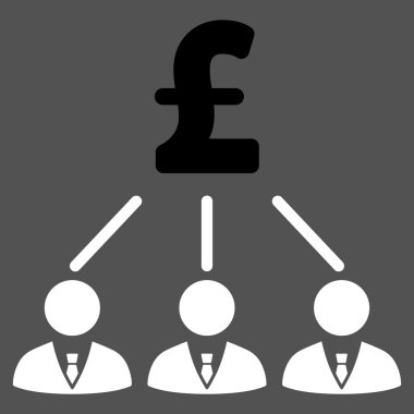 Vektör simgesi simgesi Lirası hissedarlar düz