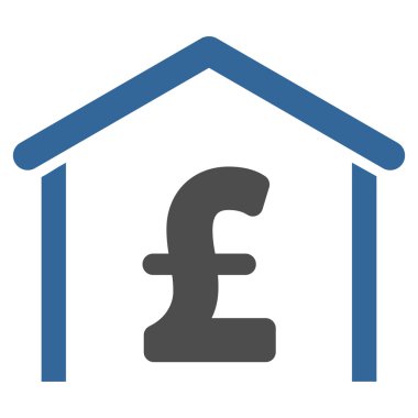 Lirası garaj düz vektör simgesi simgesi