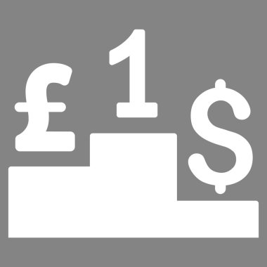 Doları Lirası rekabet düz vektör simgesi simgesi