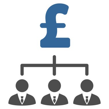 Lirası bankacı bağlantılar düz vektör simgesi simgesi