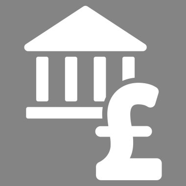 Lirası banka düz vektör simgesi simgesi