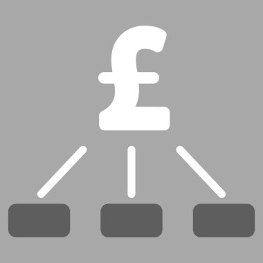 Lirası hiyerarşi düz vektör simgesi simgesi