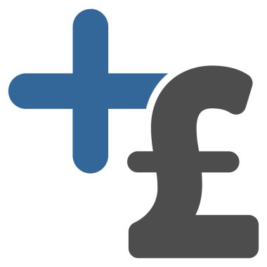 Tıp Lirası fiyat düz vektör simgesi simgesi