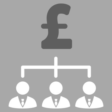 Lirası bankacı bağlantılar düz vektör simgesi simgesi