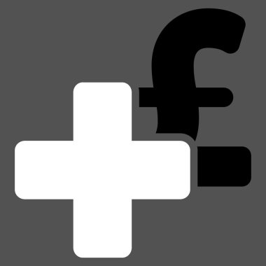 Lirası düz vektör simgesi simgesi eklemek