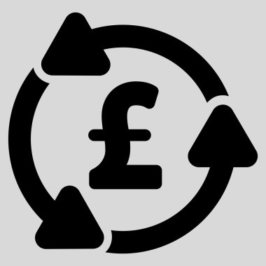 Lirası dolaşım düz vektör simgesi simgesi