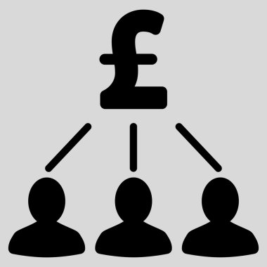 Vektör simgesi simgesi Lirası hissedarlar düz