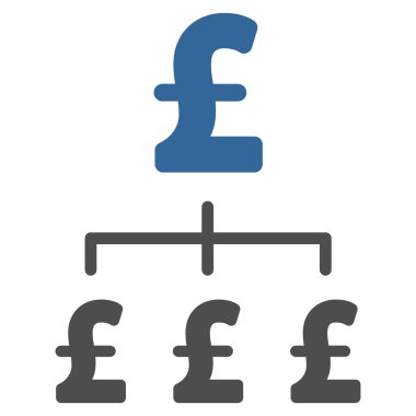 Lirası hiyerarşi düz vektör simgesi simgesi