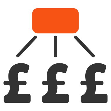 Lirası finansal düzeni düz vektör simgesi simgesi