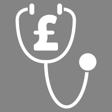 Lirası sağlık düz vektör simgesi simgesi