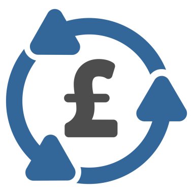 Lirası dolaşım düz vektör simgesi simgesi