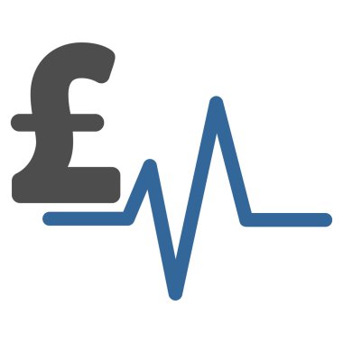 Lirası darbe düz vektör simgesi simgesi