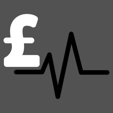 Lirası darbe düz vektör simgesi simgesi