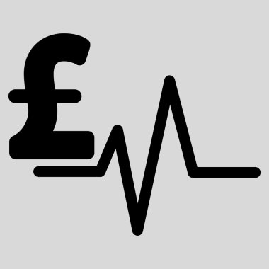 Lirası darbe düz vektör simgesi simgesi