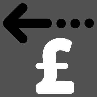 Düz vektör simgesi simgesi Lirası iade