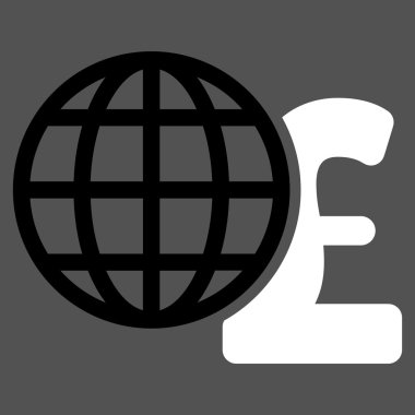 Küresel Lirası düz vektör simgesi simgesi finanse etmektedir.