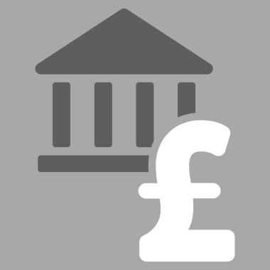 Lirası banka düz vektör simgesi simgesi