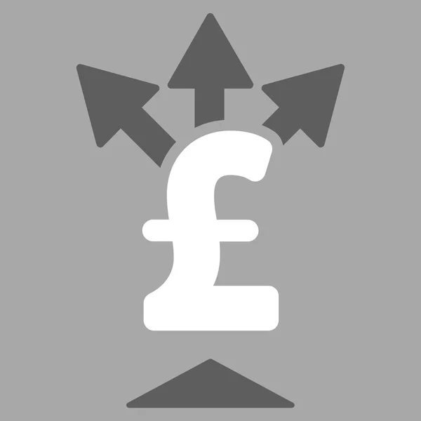 Dividi libbra pagamento piatto vettoriale icona simbolo — Vettoriale Stock
