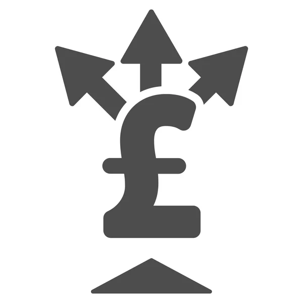 Split font fizetési lapos Vector Icon szimbólum — Stock Vector
