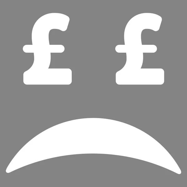 Livre en faillite Sad Emotion plat vectoriel icône Symbole — Image vectorielle