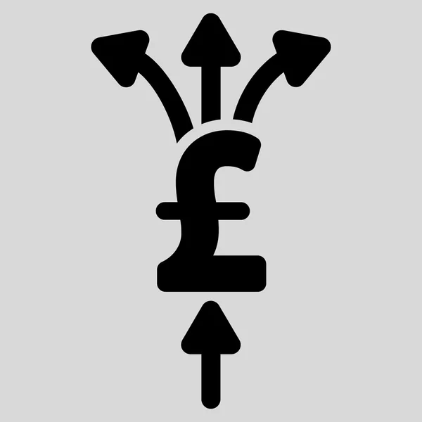 Diviser les paiements en livres Symbole d'icône vectorielle plate — Image vectorielle