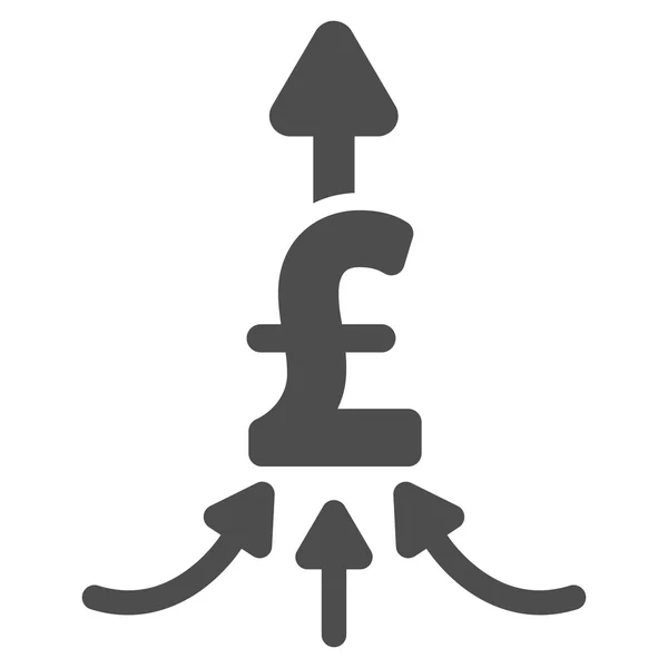 Symbole d'icône vectorielle plate de paiements de livre unie — Image vectorielle
