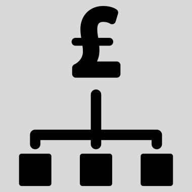 Lirası hiyerarşi düz vektör simgesi simgesi