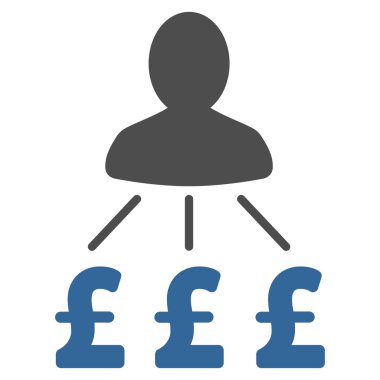 Kişi Lirası düz vektör simgesi simgesi giderleri