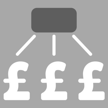 Lirası finansal düzeni düz vektör simgesi simgesi