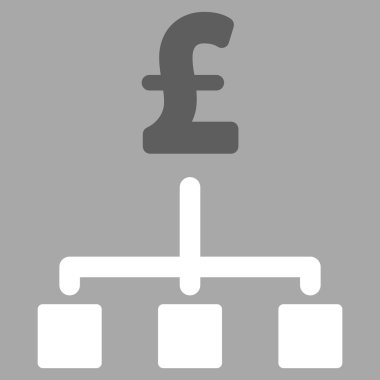 Lirası hiyerarşi düz vektör simgesi simgesi