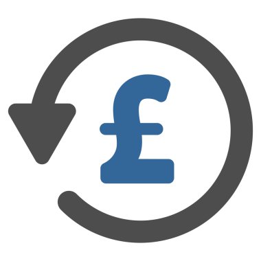 Lirası indirim düz vektör simgesi simgesi