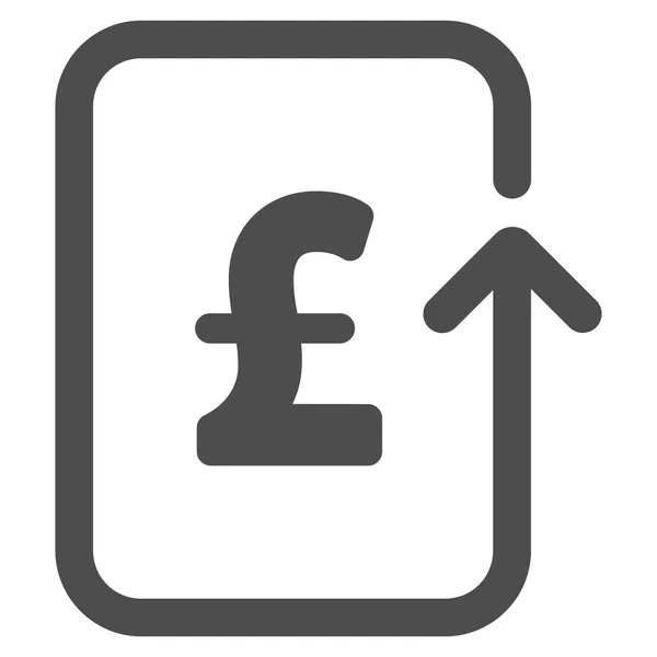 Omvänd pund transaktionen platt vektor ikon Symbol — Stock vektor