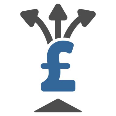 Paylaşım Lirası düz vektör simgesi simgesi