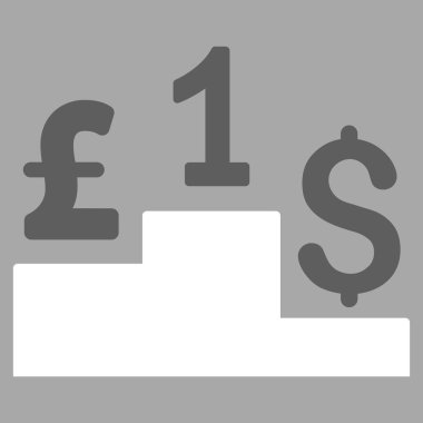 Doları Lirası rekabet düz vektör simgesi simgesi