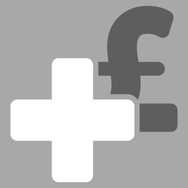 Lirası düz vektör simgesi simgesi eklemek