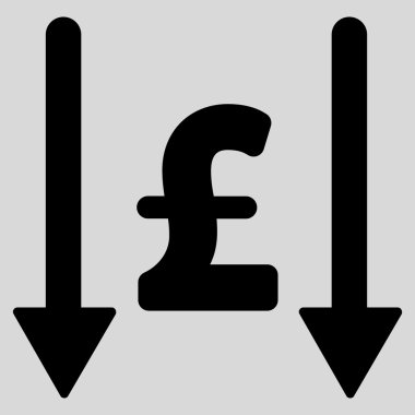 Lirası düz vektör simgesi simgesi almak