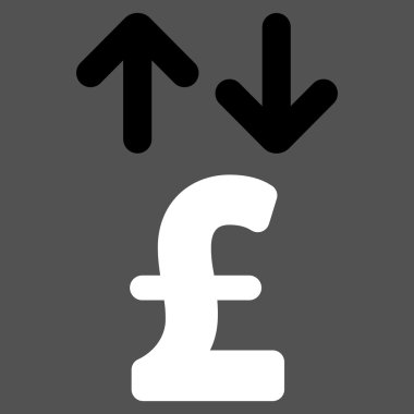 Lirası hareketleri düz vektör simgesi simgesi