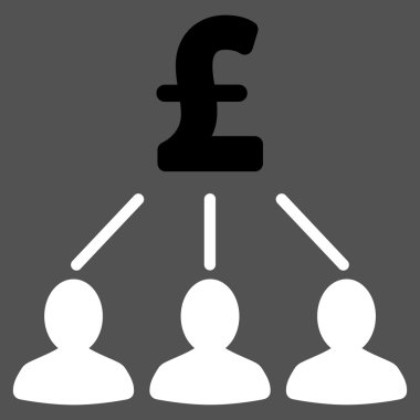 Vektör simgesi simgesi Lirası hissedarlar düz