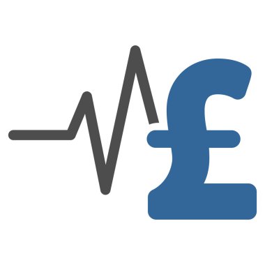 Lirası mali darbe düz vektör simgesi simgesi