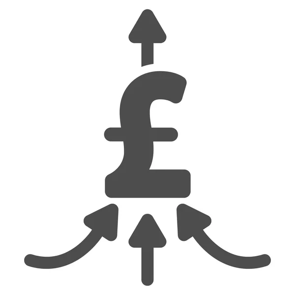 Font pénzügyi hírolvasó lapos Vector Icon szimbólum — Stock Vector