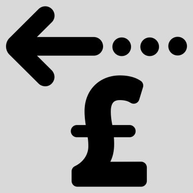 Düz vektör simgesi simgesi Lirası iade