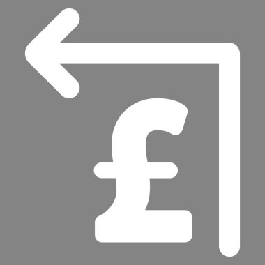 Lirası Moneyback düz vektör simgesi simgesi