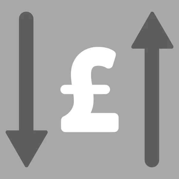 Símbolo de icono de vector plano Pound Swap — Archivo Imágenes Vectoriales