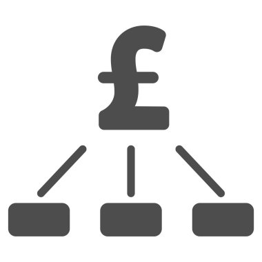 Lirası hiyerarşi düz vektör simgesi simgesi