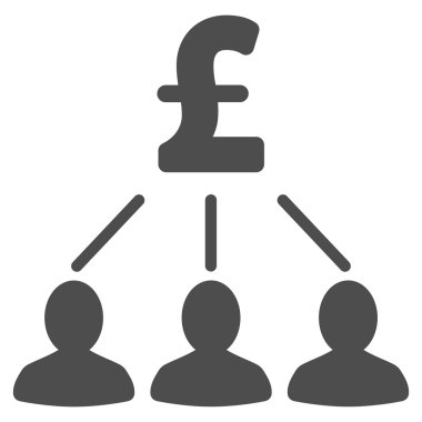 Vektör simgesi simgesi Lirası hissedarlar düz