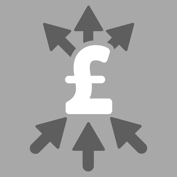 Libra pagamento corretor plana vetor ícone Símbolo — Vetor de Stock