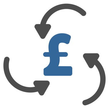 Lirası girdap düz vektör simgesi simgesi