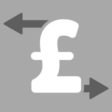 Pound ödeme düz vektör simgesi simgesi