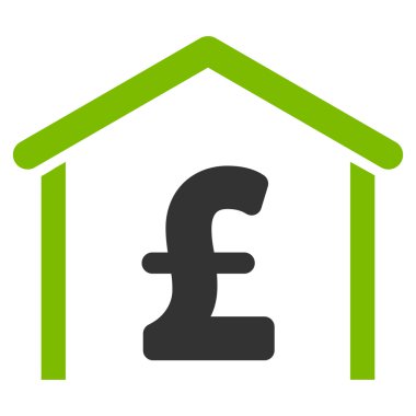 Lirası garaj düz vektör simgesi simgesi